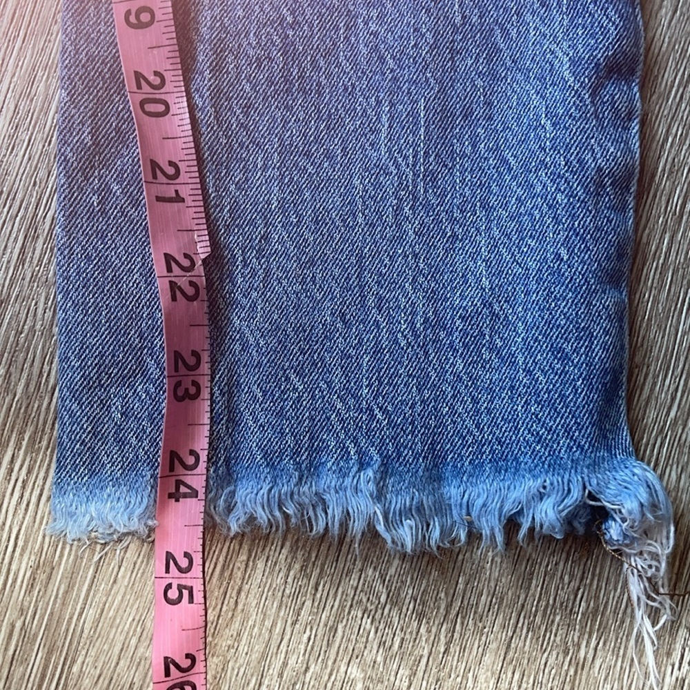 Madewell the perfect vintage Jean denim size 24 petite frayed hem straight leg - Picture 8 of 10